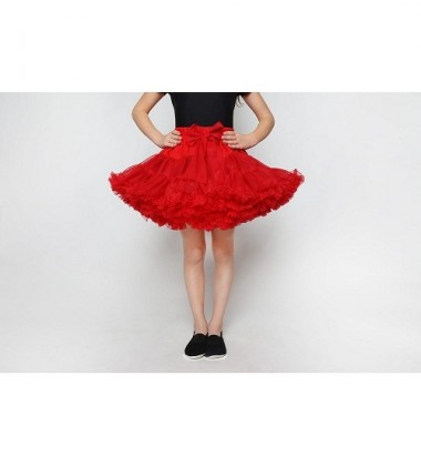 Manufaktura Falbanek tiulio sijonas mergaitėms. Spalva ryški raudona